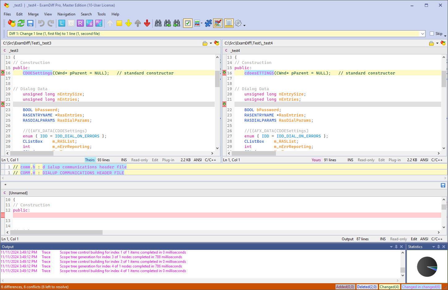 file comparison examdiff pro